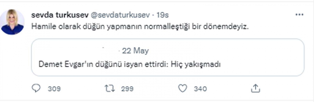 Gazeteci Sevda Türküsev evlenmeden hamile kalan Demet Evgar'ı hedef aldı! Sözleri tartışma yarattı! "Yatak odasına sarıyor" 10