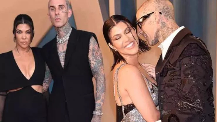 Kardashian'lar durulmuyor! Travis Barker ile Kourtney çiftinden skandal görüntüler! "Mutluluktan önce ahlak gerek" 2