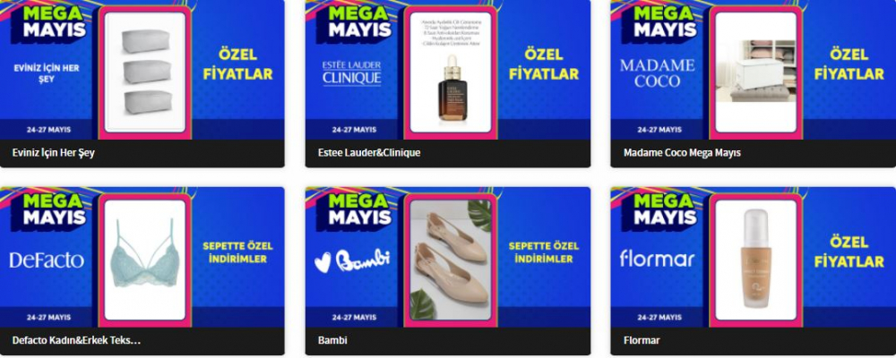 Favorilediğin ürünü başkasına kaptırma! Mega Mayıs kampanyası 'Mega' indirimlerle Trendyol'da! 3