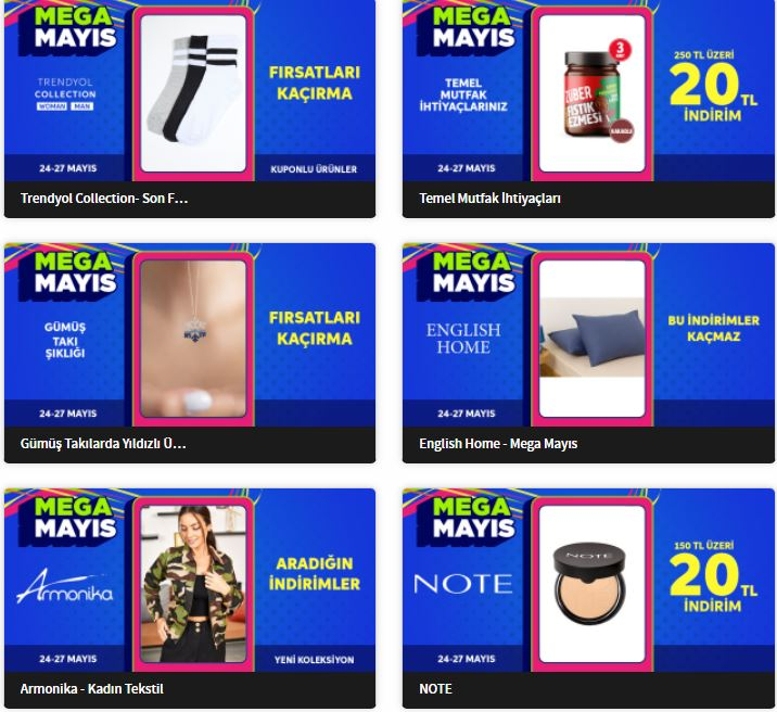 Favorilediğin ürünü başkasına kaptırma! Mega Mayıs kampanyası 'Mega' indirimlerle Trendyol'da! 6