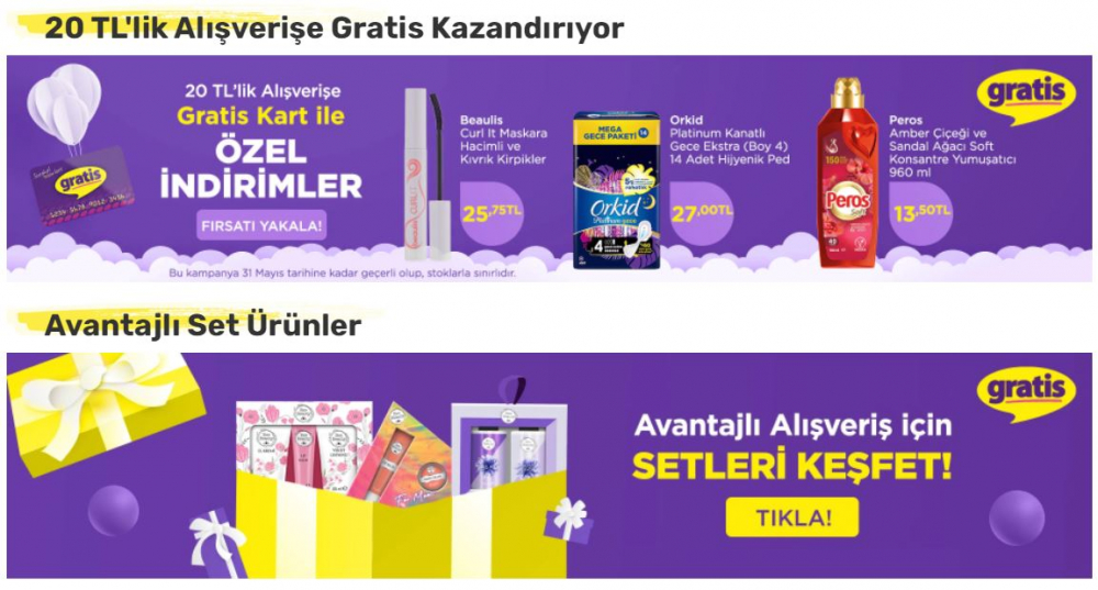 Gratis'in 'Yaza merhaba' kampanyasında şok indirim! Güneş kremlerinde fiyatlar yarı yarıya indi! Bir çok üründe yüzde 60'a varan indirim yapıldı! 8