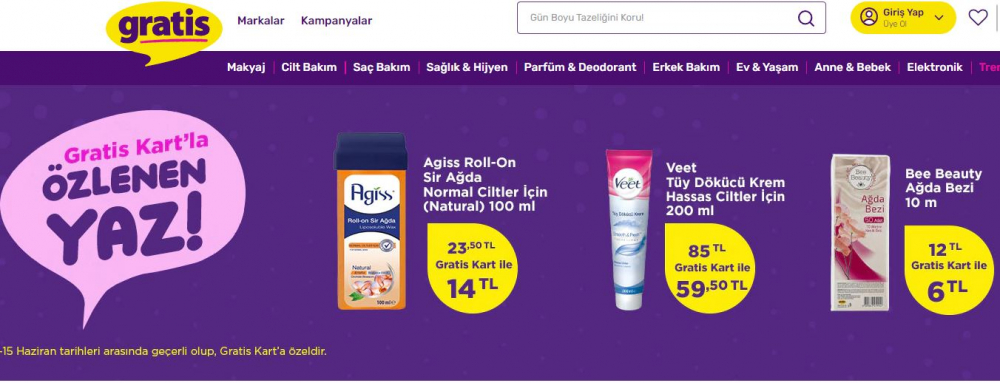 Gratis, kozmetik markalarına resti çekti! 'Özlenen yaz' kampanyasında kablosuz Bluetooth kulaklık, epilasyon aleti ve bakım ürünlerinde şaşırtan fiyatlar! 5