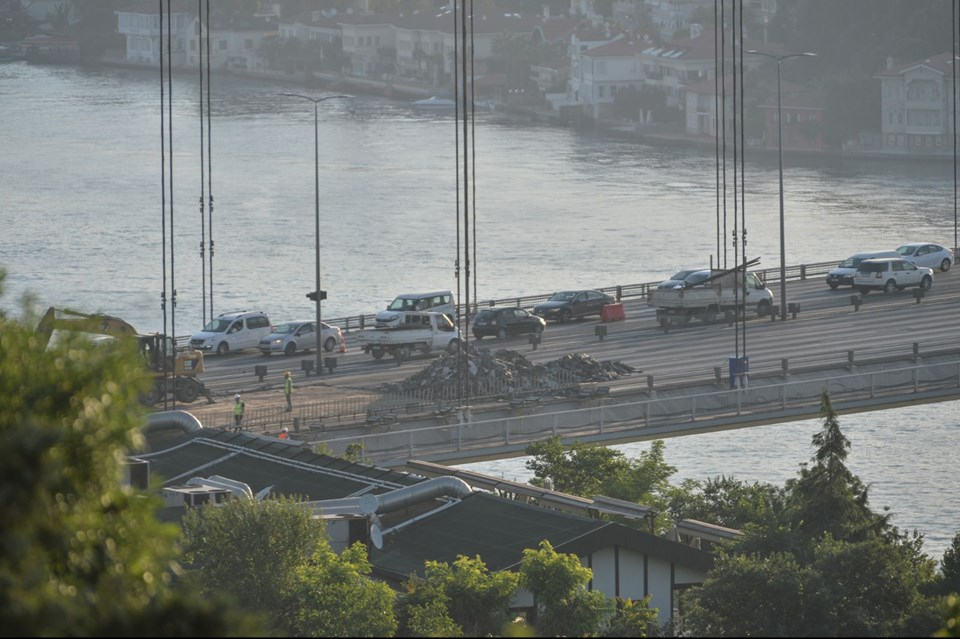 Yola çıkacaklar dikkat! FSM Köprüsü'nde 4 şerit trafiğe kapatıldı 9