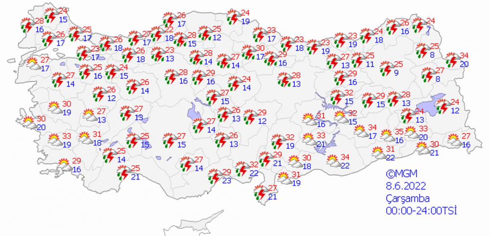 Meteoroloji Genel Müdürlüğü uyardı! Gök gürültülü sağanak yağışlar geliyor 2