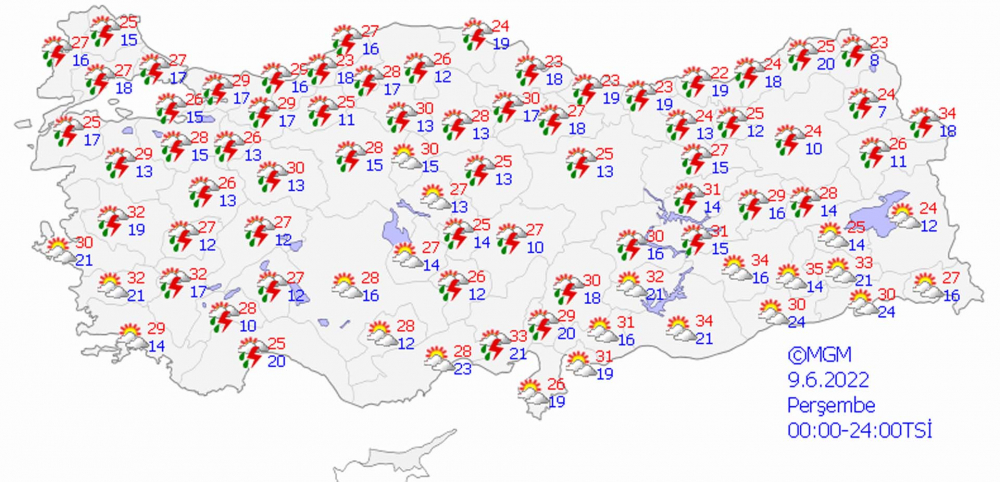 Meteoroloji Genel Müdürlüğü uyardı! Gök gürültülü sağanak yağışlar geliyor 3