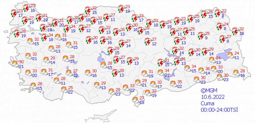 Meteoroloji Genel Müdürlüğü uyardı! Gök gürültülü sağanak yağışlar geliyor 4