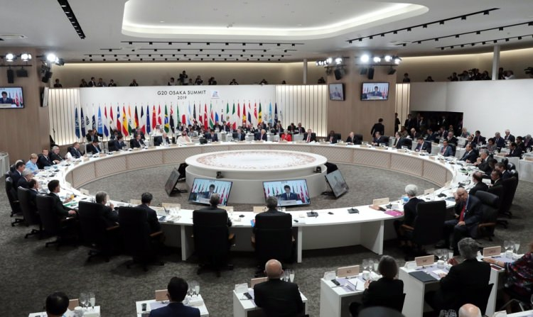Japonya'daki G-20 zirvesinden samimi kareler 9