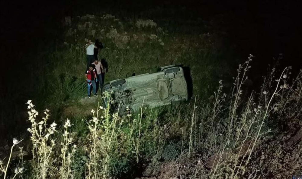 Siirt Kurtalan'da feci kaza! Araç şarampole yuvarlandı: 2'si çocuk 7 yaralı 1