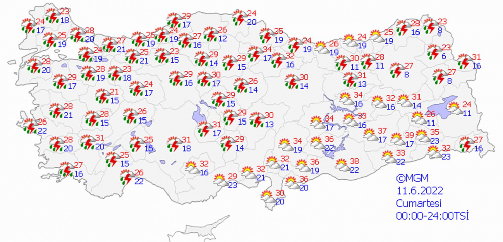 Meteoroloji Genel Müdürlüğü'nden 5 günlük hava tahmin raporu! Sağanak yağışlar devam edecek 2