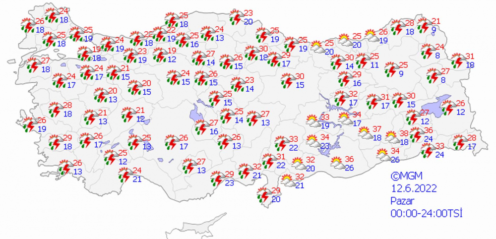 Meteoroloji Genel Müdürlüğü'nden 5 günlük hava tahmin raporu! Sağanak yağışlar devam edecek 3