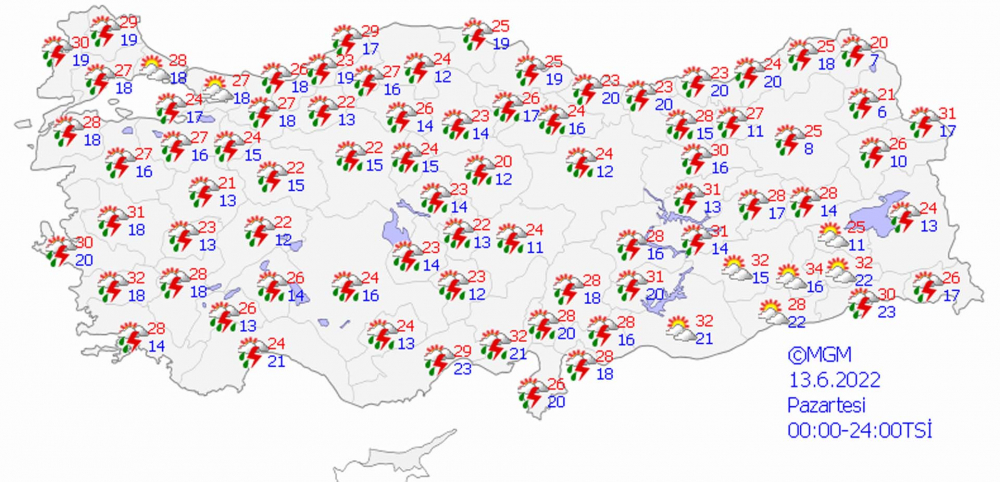 Meteoroloji Genel Müdürlüğü'nden 5 günlük hava tahmin raporu! Sağanak yağışlar devam edecek 4