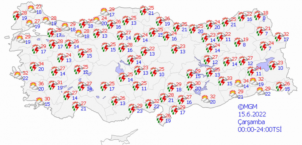 Meteoroloji Genel Müdürlüğü'nden 5 günlük hava tahmin raporu! Sağanak yağışlar devam edecek 6