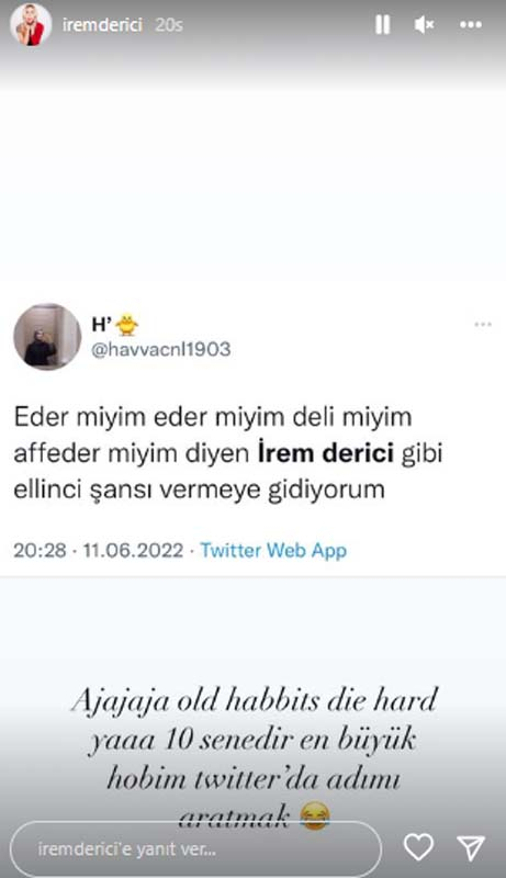 Cem Belevi'nin ihanetine uğrayan İrem Derici'den 'Yok artık' dedirten paylaşım! "Ellinci şansı vermeye gidiyorum" 6