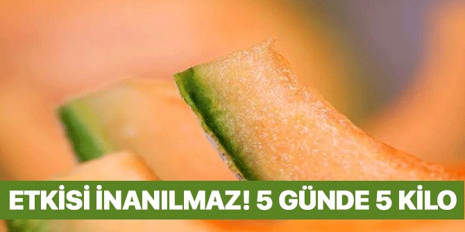 Beş günde 5 kilo verdiren kavun diyeti