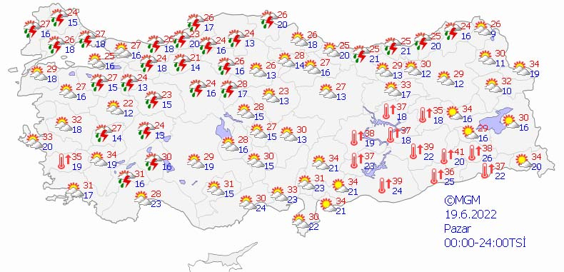 MGM 5 günlük hava tahmin raporunu yayımladı! Yağışlar yer yer devam edecekken, bazı illerde sıcaklılar artış gösterecek 6