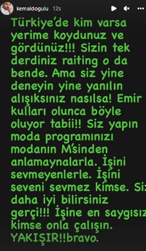 Kemal Doğulu, Doya Doya Moda'ya ateş püskürdü! "O şirketle asla çalışmam" diyerek başvuracaklara uyarıda bulundu! 8