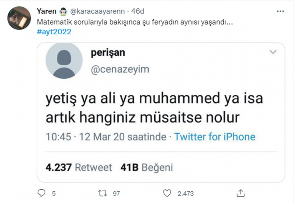 YKS bitti, Twitter coştu! Öğrencilerin sınav yorumları okuyanları gülme krizine soktu! İşte, o Tweetler... 4