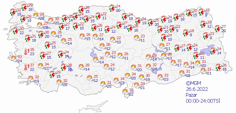 Meteoroloji Genel Müdürlüğü'nde 5 günlük hava tahmin raporu: Yurdun büyük çoğunluğu yağışlara teslim 4