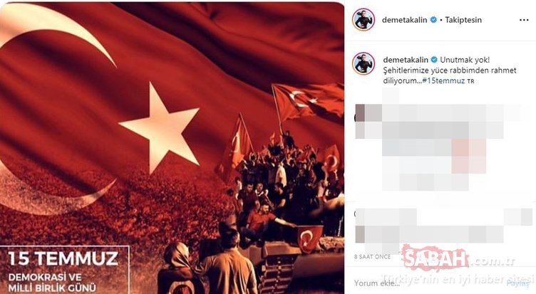 Ünlü isimlerin 15 Temmuz mesajları! 3