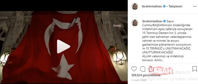 Ünlü isimlerin 15 Temmuz mesajları! 4