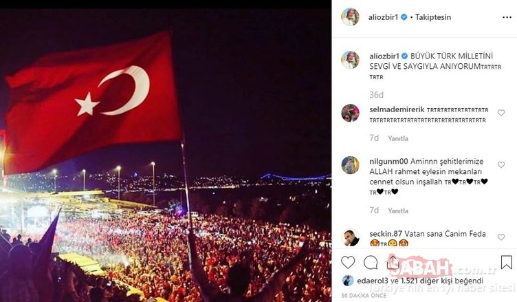 Ünlü isimlerin 15 Temmuz mesajları! 7