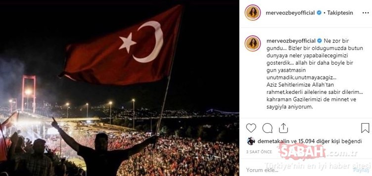 Ünlü isimlerin 15 Temmuz mesajları! 8