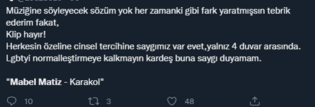 Mabel Matiz'in Karakol klibi sosyal medyayı ayağa kaldırdı! LGBT vurgusu izleyenleri çileden çıkardı! "Normalleştirmeye kalkmayın" 6