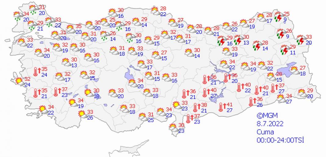 Meteoroloji Genel Müdürlüğü'nden 5 günlük hava durumu: Sıcaklık artışları devam ediyor, hafta sonuna dikkat! 4