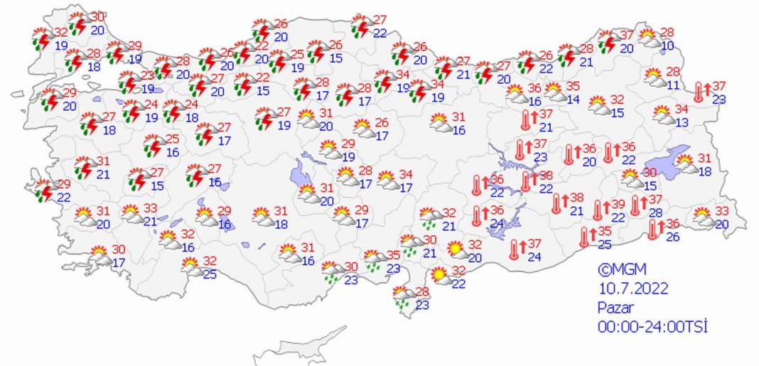 Meteoroloji Genel Müdürlüğü'nden 5 günlük hava durumu: Sıcaklık artışları devam ediyor, hafta sonuna dikkat! 6