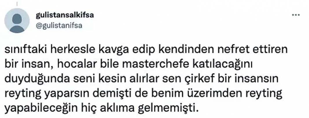 Her şey yalan mıydı? Bir Twitter kullanıcısı, Masterchef'te yaptığı açıklamalarla gündem olan Gülistan Şalk'ı yalancılıkla suçladı! 10