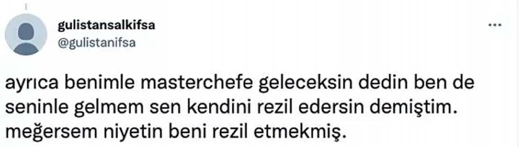 Her şey yalan mıydı? Bir Twitter kullanıcısı, Masterchef'te yaptığı açıklamalarla gündem olan Gülistan Şalk'ı yalancılıkla suçladı! 14