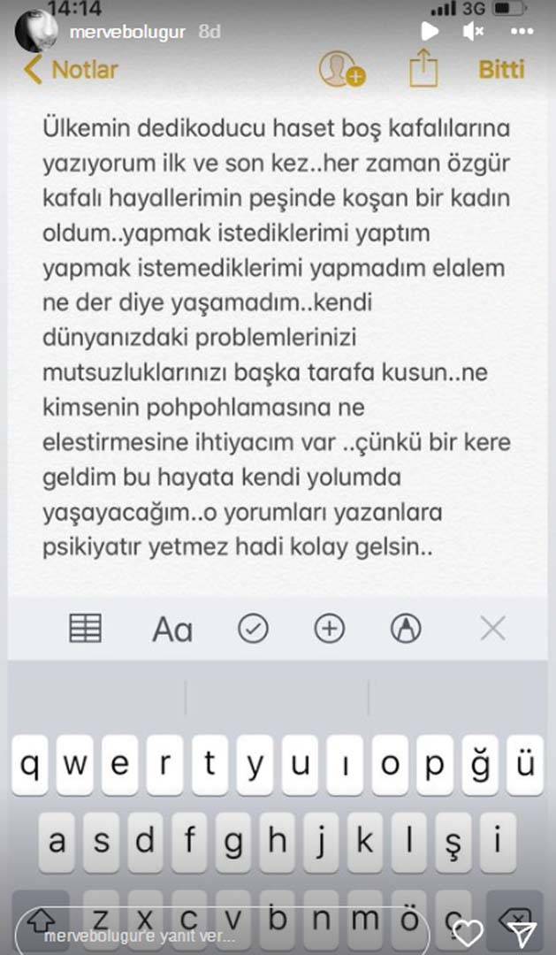 Son zamanlarda yaptıklarıyla dalga geçilen Merve Boluğur'dan açıklama geldi!  "Psikiyatr yetmez" 6