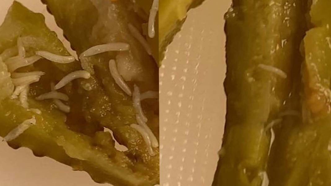 Turşu severler turşudan soğuyacak, okuyunca mideniz ağzınıza gelecek! Genç kadın kornişon turşusu yerken yanlışlıkla... 5