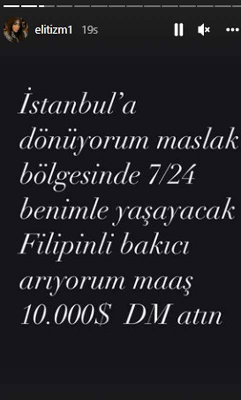 Bahar Candan kendine bakıcı aradığını duyurdu! Vereceği maaşı duyan Filipinli olmak istedi! 6