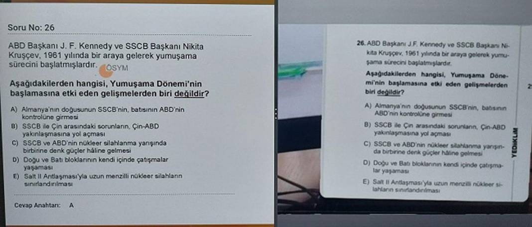 KPSS soruları Yediiklim Yayınları'nın sorularıyla tıpatıp aynı çıktı! Sorular kopya mı? Sosyal medyada yayılan iddialar gündeme bomba gibi düştü! 15