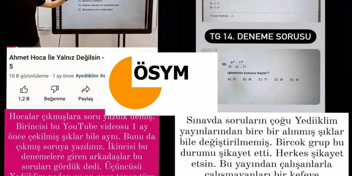 KPSS soruları Yediiklim Yayınları'nın sorularıyla tıpatıp aynı çıktı! Sorular kopya mı? Sosyal medyada yayılan iddialar gündeme bomba gibi düştü!