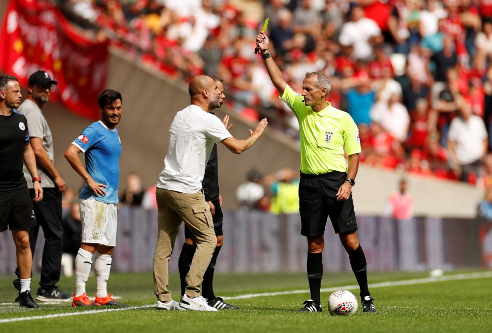 Sarı kart gören ilk Premier League menajeri! Guardiola, Liverpool Manchester City maçında  tarihe geçti 2