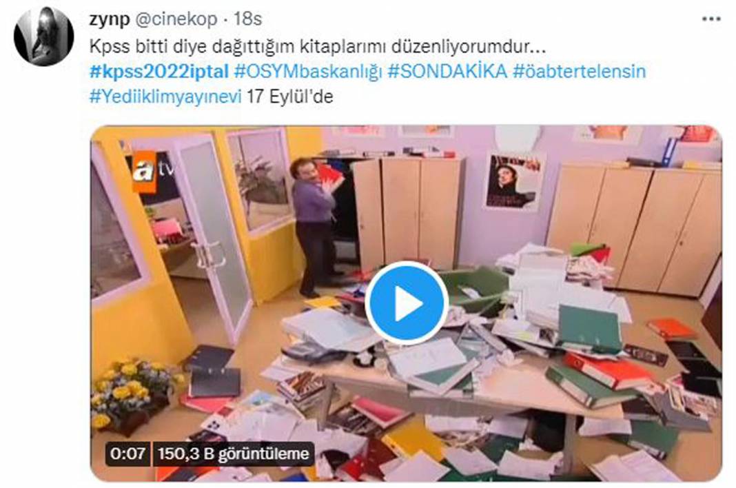 Mizah olmasaydı ne yapardık? Twitter kullanıcılarının KPSS iptal olduktan sonra attığı esprili tweetler yüzleri gülümsetti! 11