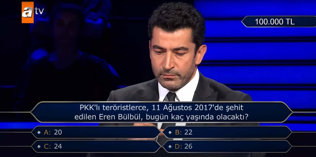 Kim Milyoner Olmak İster'e Eren Bülbül sorusu damga vurdu! Kenan İmirzalıoğlu gözyaşlarını zor tuttu 2