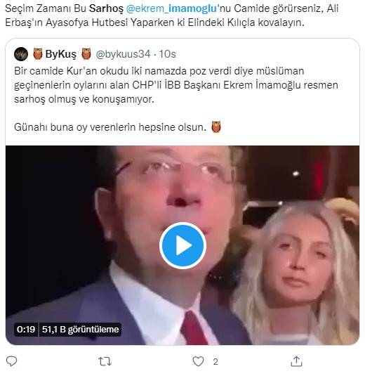 Ekrem İmamoğlu'nun kameralar karşısına  zil zurna sarhoş çıktığı iddia ediliyor! "Her şey çok güzel oldu, kafalar da dahil!" 9