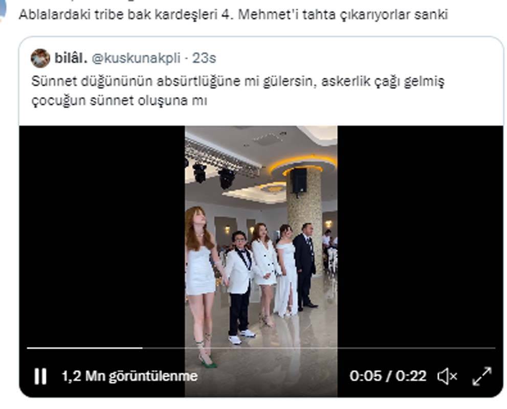 TikTok'ta yayınlanan sünnet düğünü videosu izleyenleri gülmekten kırdı geçirdi! Absürt detaylar çıldırttı! "Gerçek olamayacak kadar saçma" 13