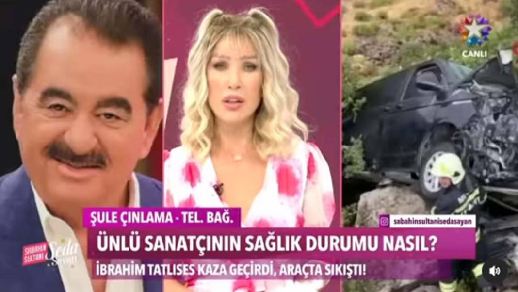 Seda Sayan, ölümden dönen İbrahim Tatlıses'in kaza haberini programında paylaşınca olanlar oldu! Tepki üstüne tepki yağdı! 5