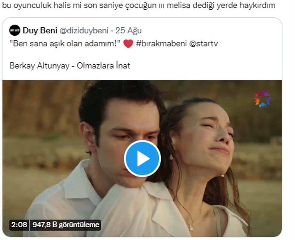 Duy Beni dizisinde Ozan ve Ceyda'nın deniz sahnesini görenler Hande Erçel'den özür diledi! 8