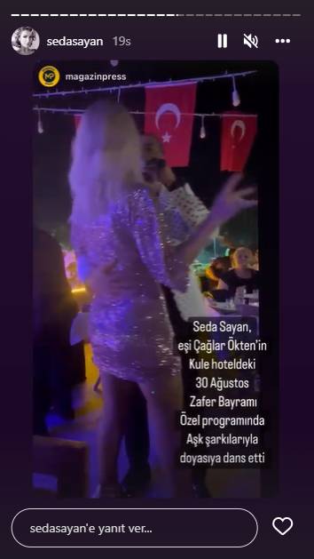 Taze gelin Seda Sayan meğer eşi Çağlar Ökten'den bayağı uzunmuş!  Dans edince boy farkları ortaya çıktı! "Adam hem yaş olarak hem boy olarak küçük!" 6