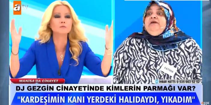 Müge Anlı stüdyoyu birbirine kattı! Fatma Karadağ, kardeşi DJ Mehmet Gezgin hakkında söyledikleriyle, Anlı'yı çileden çıkardı!