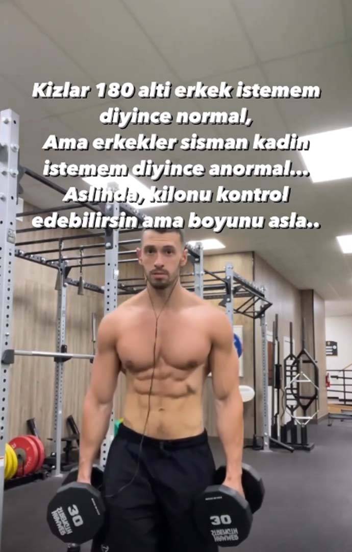 TikTok fenomeni Ege Fitness erkeklere yaranmak isterken kadın takipçilerini çileden çıkardı! "Şişman kadın..." 5