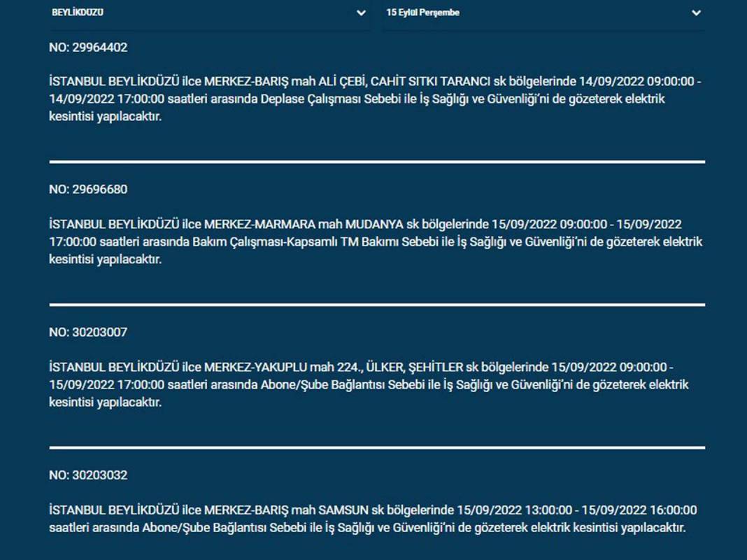 İstanbullular o saatlere dikkat! BEDAŞ ilçe ilçe açıkladı: Bugün ve yarın elektrikler kesilecek, önleminizi alın! 12