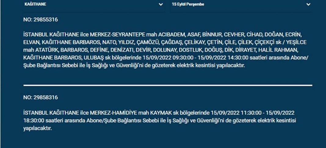 İstanbullular o saatlere dikkat! BEDAŞ ilçe ilçe açıkladı: Bugün ve yarın elektrikler kesilecek, önleminizi alın! 21