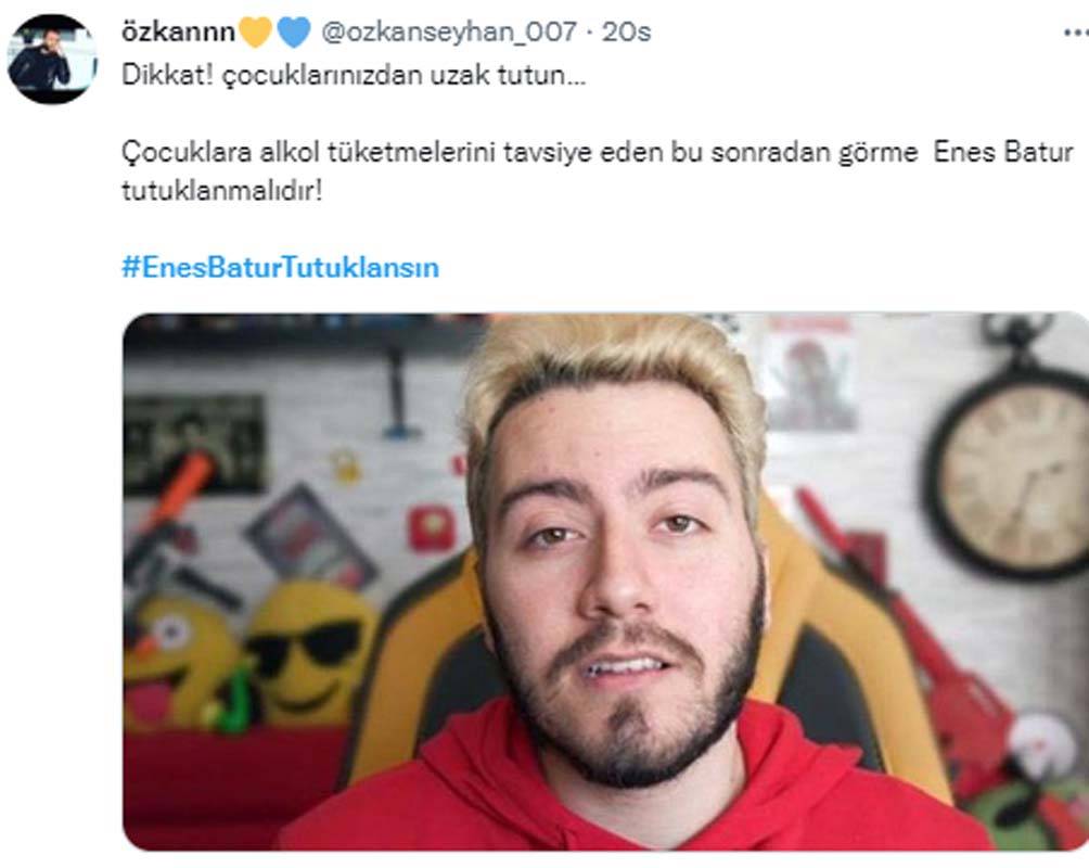 YouTube fenomeni Enes Batur'dan, çoğunluğu çocuk olan takipçilerine alkol tavsiyesi! Tutuklanmasını istediler! 7