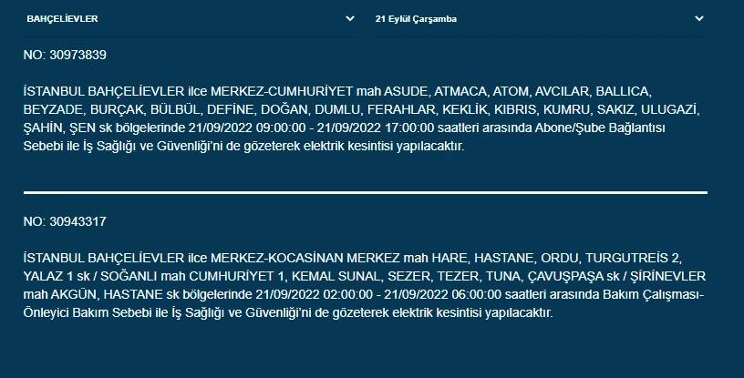 İstanbullular dikkat! Yarından itibaren 17 ilçede elektrik kesintisi olacak! İşte o ilçeler... 14